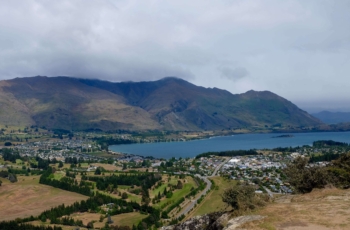 Wanaka seen from Mt Iron Mt Iron hike outside Wanaka