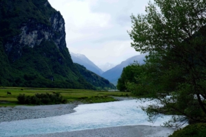 Blues, grays, greens. Love the color scheme in this valley glacier country south island