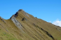 Another paraglider dropping off a peak adrenaline sports new zeland