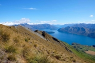 That peak the paraglider left looked so high from below, now, not so much ascending mt roy
