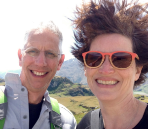 And here it's blowing, obviously, from behind very windy selfie