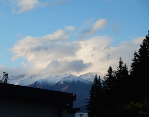 Fresh snow dusting peaks in Mt Aspiring National Park Snow in Mt Aspiring